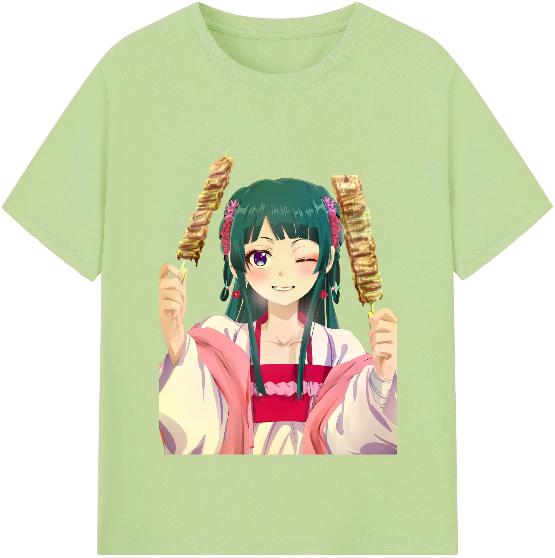 （画像用） 薬屋のひとりごと The Apothecary Diaries 綿100％半袖Tシャツ（フロントプリント）
